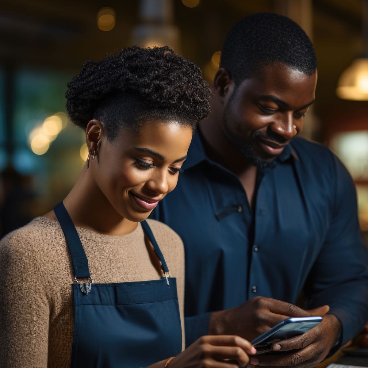 Smartphone Commerce SA in action as small business owners use mobile payment in South African café